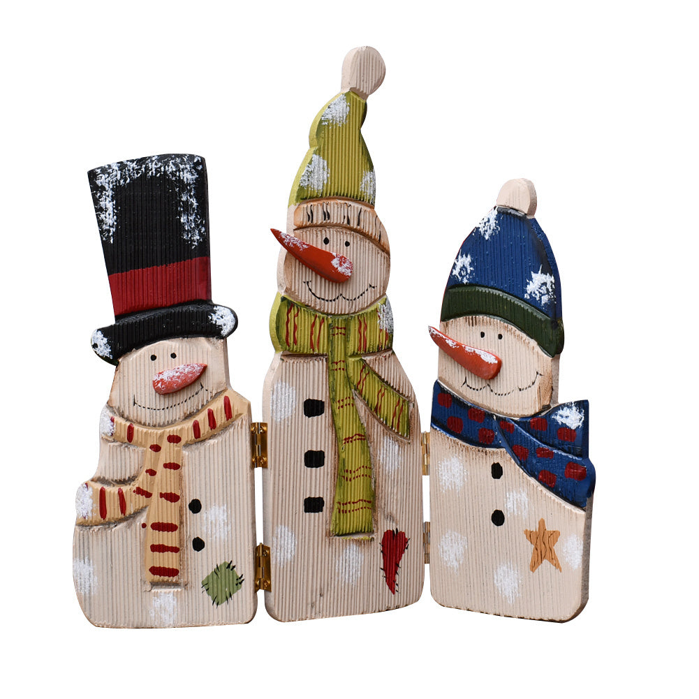 Christmas Decorations Wood Snowman Sign Holiday Xmas Home Decor Wooden Folding Triple Snowmen Screen Rustic Decorative Ornaments for Table Top Fireplace (Snowman) Christmas Decorations Wood Snowman Sign Holiday Xmas Home Decor Wooden Folding Triple Snowmen Screen Rustic Decorative Ornaments for Table Top Fireplace (Snowman)